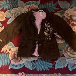 Girls Eckored corduroy jacket